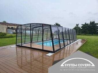 Zastrešenie bazéna, bazénu, 500 x 850 x220 cm - System Cover