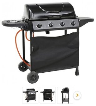 Záhradný plynový gril 5 horakov na pizzu a BBQ - 1
