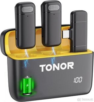 Duálne bezdrôtové klopové mikrofóny TONOR TL350 USB-C