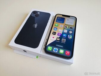 APPLE IPHONE 13 128GB MIDNIGHT,ZDRAVIE BATERKY 100%
