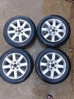 Elektróny 5x112 R16 + letné pneu 205/55