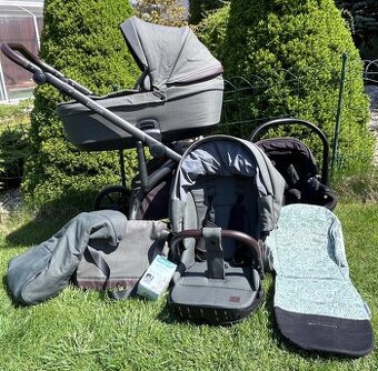 Úžasný kočiar Roan Bloom dark green + vajíčko ZDARMA