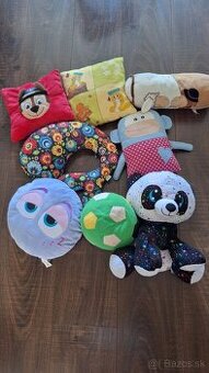 Vankúše plyšáky, futbalová lopta