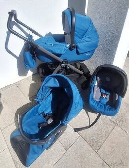 3-kombinácia kočík Peg Perego zelenomodrá
