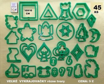 FORMIČKY PRE DETIČKY - PLASTOVÉ VYKRAJOVAČKY 43 ks