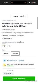 Jedalensky stol - drevo