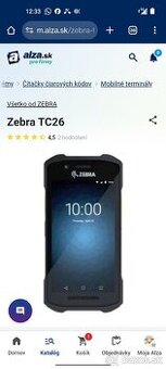Predám Zebra TC26 nepouzivany