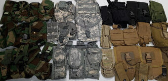 US Army sumky, holstery, chrániče - Multicam, UCP, Woodland