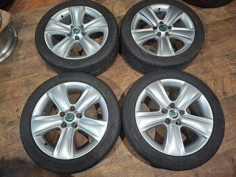 Predám org.hlinikové disky Skoda-R17--5x112