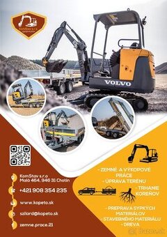 Výkopové práce minibagrom