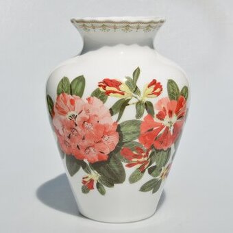 Royal Doulton Porcelánová váza z Anglicka - Rododendron