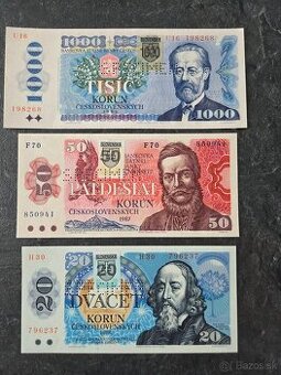 Bankovky v stave N (UNC)