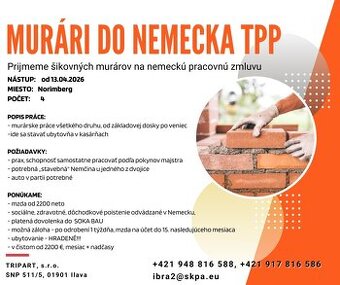 Murári do DE. TPP od 13.04.2026