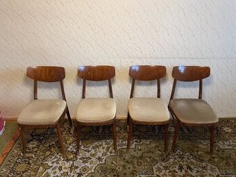 Sada 4 ks Stoličky Tatra Pravenec 60.roky