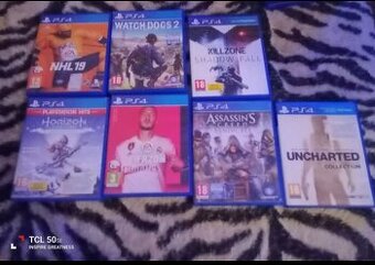 Predám skoro čisto nové hry na PS 4