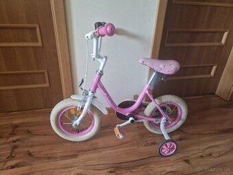 Dievčenský bicykel 12" a odrážadlo