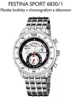 Pánske vodotesné hodinky Festina.