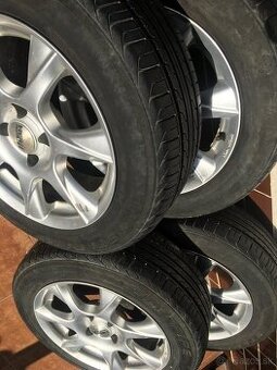 4x100 15"elektrony Magma +pneu 185/60 r15