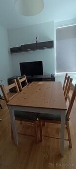 Stôl IKEA LERHAMN + stoličky IVAR
