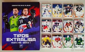 Hokejové kartičky TIPOS EXTRALIGA 2024/2025 BASE SET+ALBUM