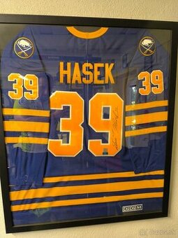 Dominik Hašek podpísaný dres Buffalo Sabers