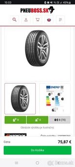 Nove letne Hankook 195/45 r16 4kusy