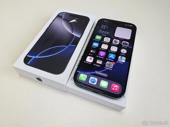 APPLE IPHONE 16 PRO 128GB TITANIUM BLACK TOP STAV