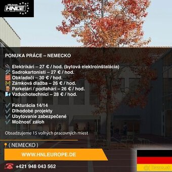 Ponuka práce do nemecka 30€