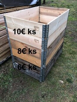 Paletové ohrádky pre vyvýšený záhon