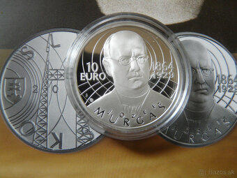 10€ 2014 Murgaš proof, 10€ 2017 Timrava proof