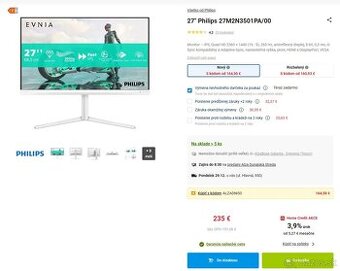Philips EVNIA 27" QHD 260Hz 0,3ms