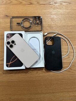 iPhone 16 PRO MAX 256GB DESERT TITANIUM V ZÁRUKE DO 11/2026