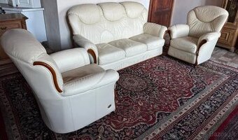 Luxusní italská kožená sedačka Nieri,3+1+1,5991