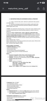 Maturita zo SJL a LIT