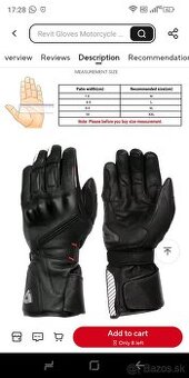 Predám zimné motocyklové rukavice