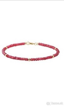 Rubinovy náramok s certifikátom