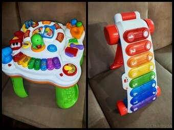 Vzdelávací hudobný stolík + hrajúci xylofón pre deti