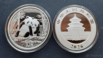 Cina Panda 2026 30g Ag.999 investicne striebro
