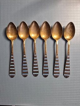 Strieborné lyžičky 6ks 875/1000