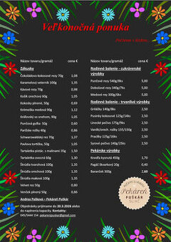 VEĽKONOČNÉ ZÁKUSKY A PEČIVO – OBJEDNÁVAJTE VČAS