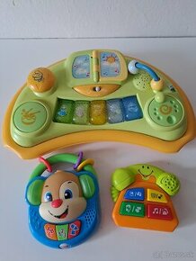 Detske hračky( klavir, psík, telefon)