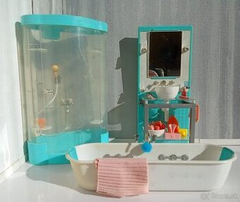 Barbie tyrkysová kúpeľňa