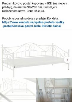 Kovova postel
