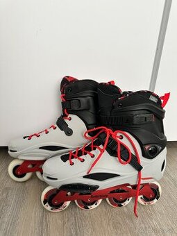 Predám pánske inline korčule Rollerblade RB PRO X grey/red –