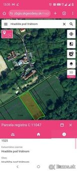 Pozemok Hradiste pod Vrátnom 1525m²