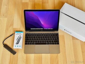 MacBook 12" Space Gray, výdrž baterky 5 hod