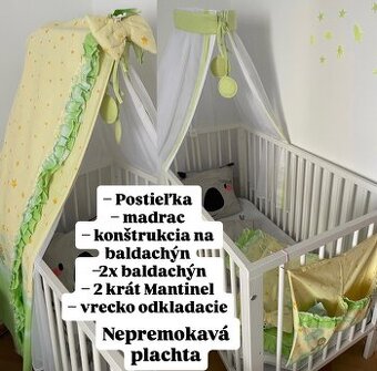 Postieľka s výbavou