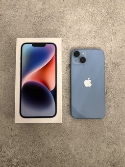 iPhone 14 – 256 GB (modrý) – 1. majiteľ, komplet balenie + a - 1