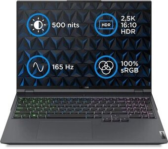 Herný notebook Lenovo Legion 5 Pro 16ACH6H Storm Grey/Black