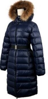 Tmavo modrá dlhá vetrovka